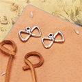 Openwork Bow Connector Charm Metal Jewelry Making Component In 3 Finishes view 4