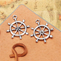 Eight-Spoke Ship Wheel Metal Pendant Charm For Jewelry Making view 4