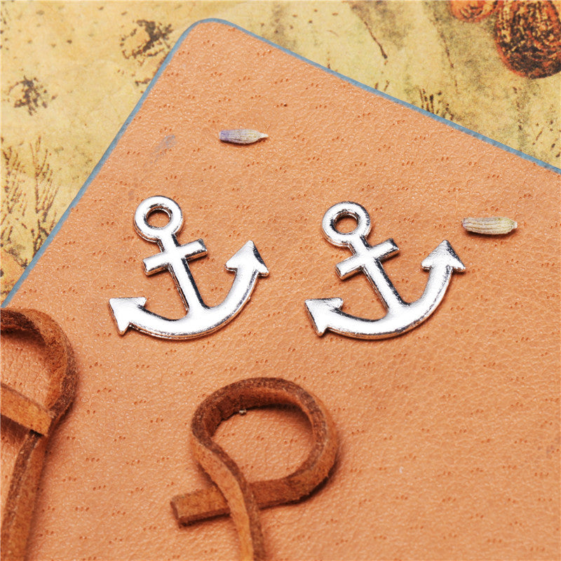 DIY Vintage Alloy Anchor Charm Pendant 17x16mm