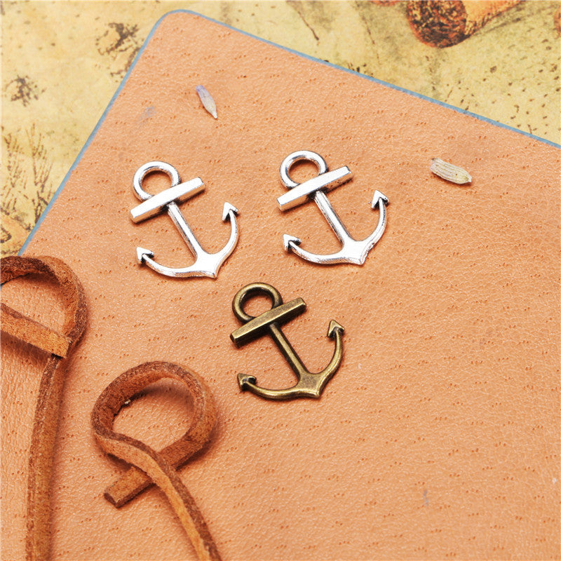 18x14mm Alloy Ocean Anchor Charm Pendant for DIY Jewelry