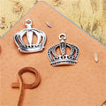 Classic Crown Metal Charm Pendant in 3 Finishes for Jewelry Making view 4