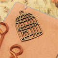 Vintage Alloy Birdcage Charm Pendant 42x27mm
