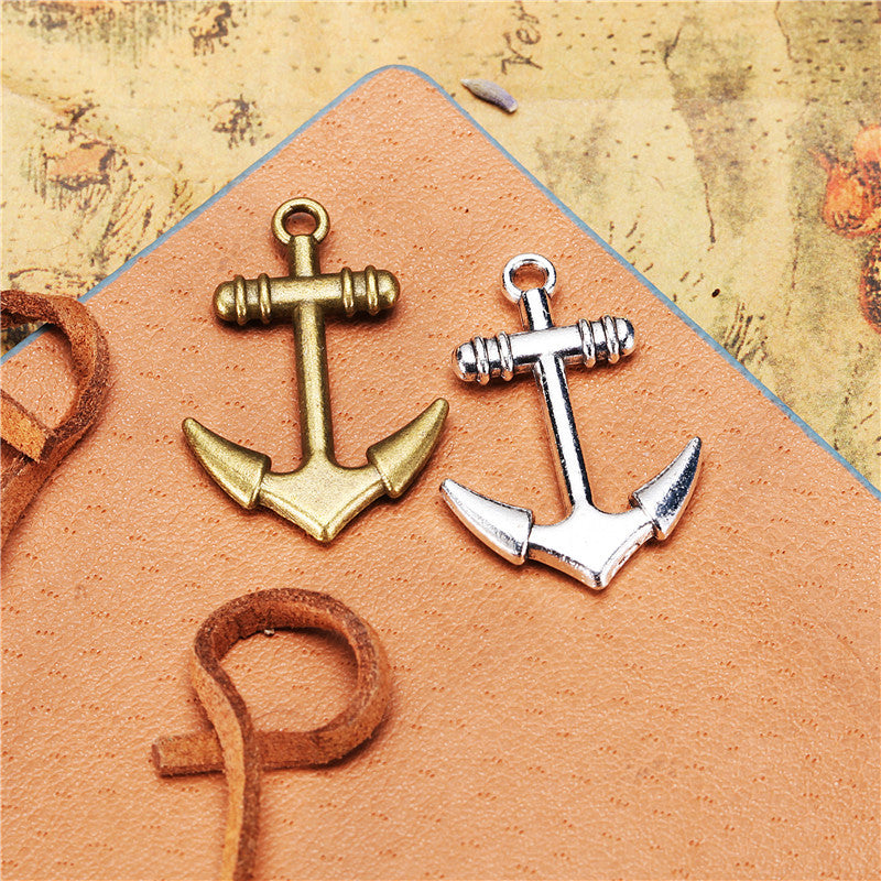 28x20mm Alloy Anchor Charm Pendant for DIY Jewelry
