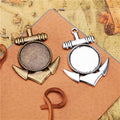 20mm Anchor Pendant Tray Alloy Bezel Setting