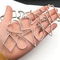 Metallic Pendant Frame Metal Charms with 8 Listed Options view 3