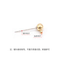 Gold Tone Ball Cup Earring Post DIY Jewelry Findings view 2
