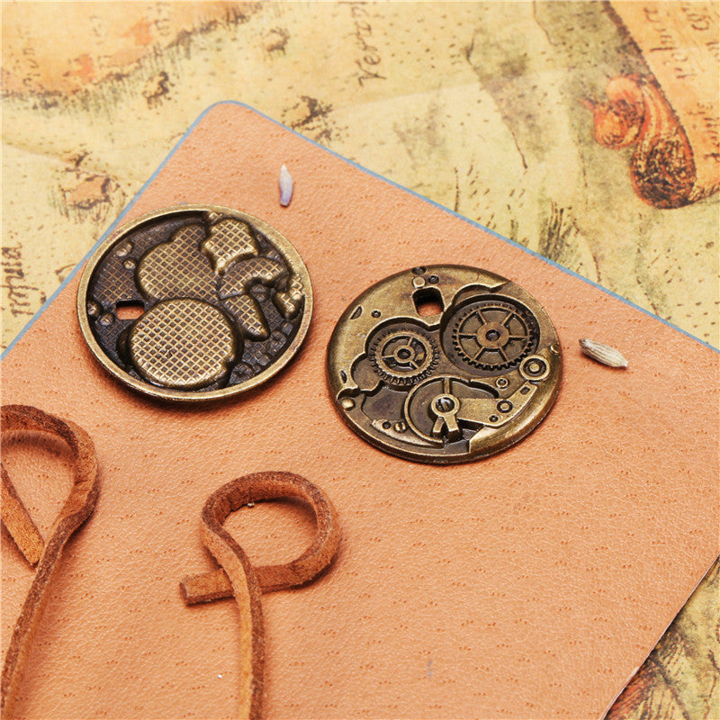 25mm Watch Movement Gear Alloy Charm Pendant