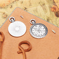 Roman Numeral Clock Metal Charm in 3 Finishes for Jewelry Crafts view 5