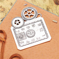 Gear Clock Panel Metal Charm Pendant in 3 Finishes for Jewelry Making view 3
