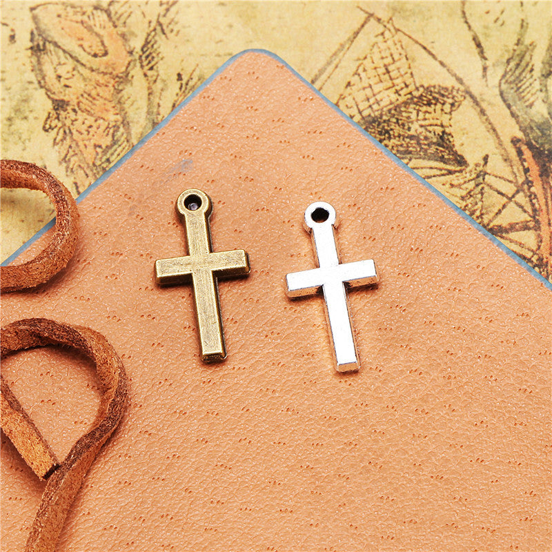 19x9mm Alloy Cross Charm Pendant