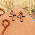 22x13mm Vintage Double-Sided Alloy Cross Charm Pendant