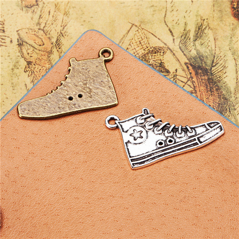 29x18mm Alloy Sneaker Charm Pendant