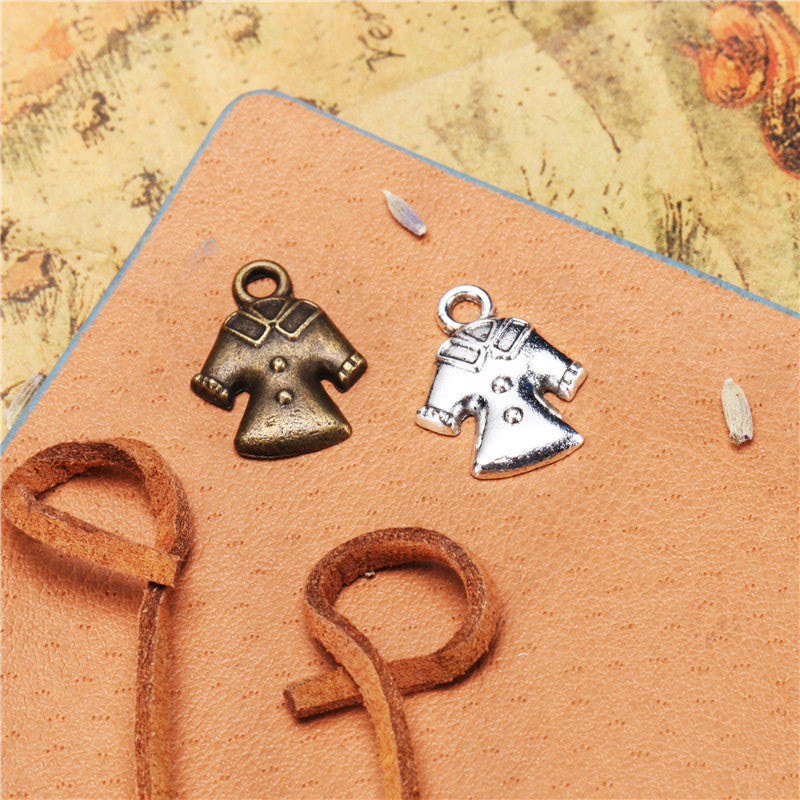 Vintage Mini Clothes Alloy Charm Pendant 18x14mm