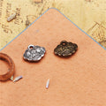 Ornate Lock Metal Charm in 3 Finishes for Jewelry Crafts view 2