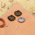 Ornate Lock Metal Charm in 3 Finishes for Jewelry Crafts view 1