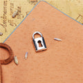 Small Padlock Metal Charms in Gold, Bronze and Silver Tone Finishes view 5