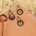 Love Lock Alloy Charm Pendant 21x13mm