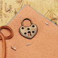24x19mm Alloy Lock Charm Pendant Rhinestone Setting