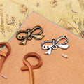Alloy Bow Pendant Charm 23x13mm