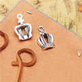 Half Crown Metal Charm Pendant in 3 Finishes for Jewelry Making view 4