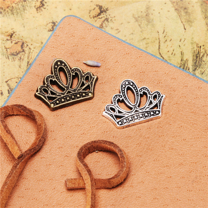 18x14mm Crown Alloy Charm Pendant for Jewelry or Phone Decoration