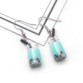 Seven Color Mini Bubble Tea Cup Dangle Hook Earrings view 2