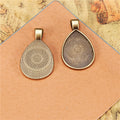 25x18mm Teardrop Alloy Pendant Tray Bezel Setting