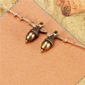 Alloy Acorn Charm Pendant for DIY Jewelry, 20x7mm
