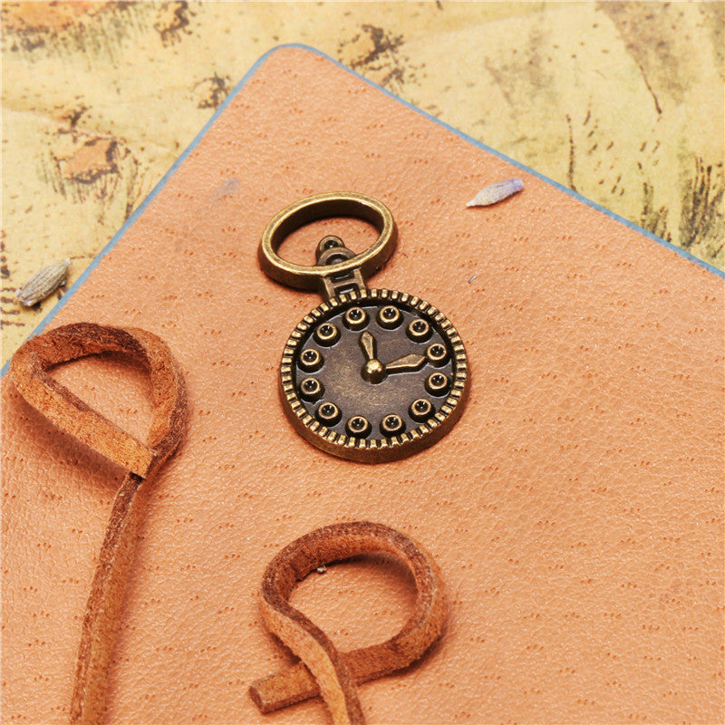 26x16mm Vintage Pocket Watch Clock Alloy Charm Pendant