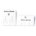 White Fashion Jewelry Earring Display Cards Two Styles view 1