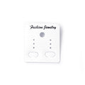 White Fashion Jewelry Earring Display Cards Two Styles view 6