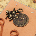 50x40mm Vintage Bee Clock Alloy Charm Pendant
