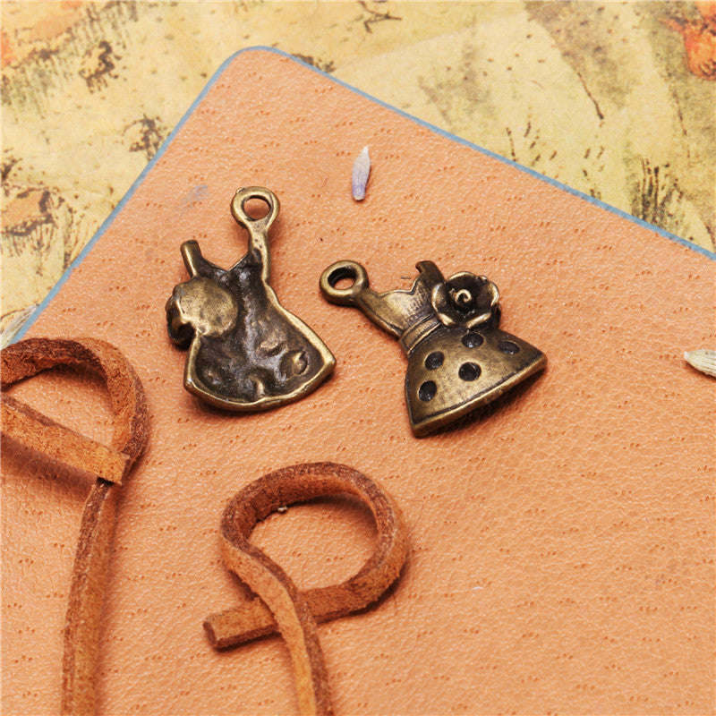 20x12mm Alloy Ballet Dress Charm Pendant