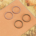Twisted Rope Ring Connector Metal Component For Jewelry Making view 1