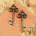 Vintage Double-Sided Bottle Opener Key Charm Pendant 66x28mm
