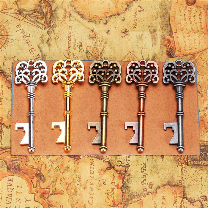 Alloy Key Bottle Opener Keychain Pendant