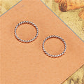 Twisted Rope Ring Connector Metal Component For Jewelry Making view 2