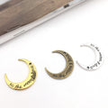 Gold-Tone Moon Metal Charms with 12 Listed Options view 4