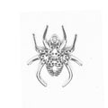Compact Spider Metal Charm Pendant in 2 Finishes for Jewelry Making view 5