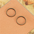 20mm Twisted Ring Alloy Connector for DIY Jewelry