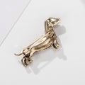 Gold Tone Flower Metal Brooch Pin 2.6 x 4.5 cm for Jackets and Lapels view 4