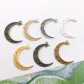 Gold-Tone Moon Metal Charms with 12 Listed Options view 3