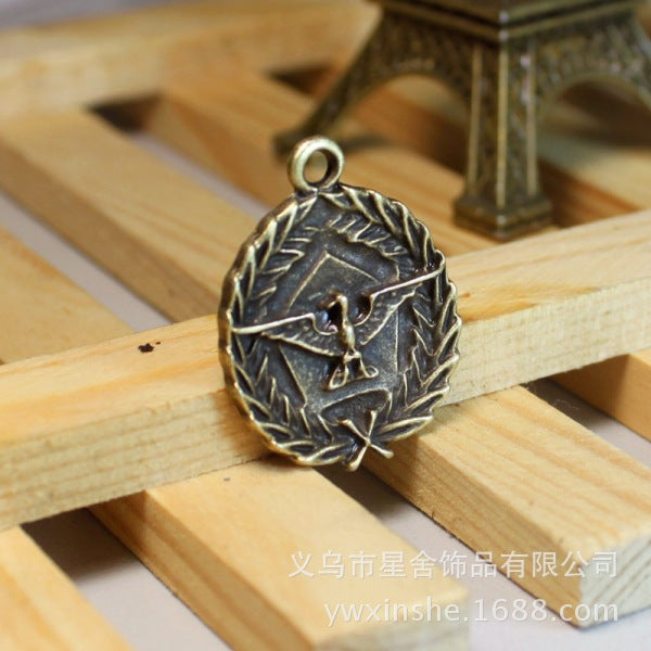 31x25mm Alloy Eagle Badge Charm Pendant