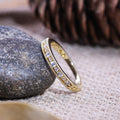 Gold-Tone Slim Bow Ring With Clear Crystal Accents view 4
