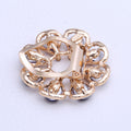 Flower Crystal Scarf Clip Brooch Clear Multicolor Two Styles view 3