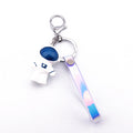 Astronaut Figural Keychains with Iridescent Straps in Two Colors view 6