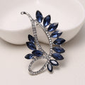 Blue Glass Floral and Leaf Brooch Collection with 17 Designs view 11