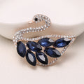 Blue Glass Floral and Leaf Brooch Collection with 17 Designs view 8
