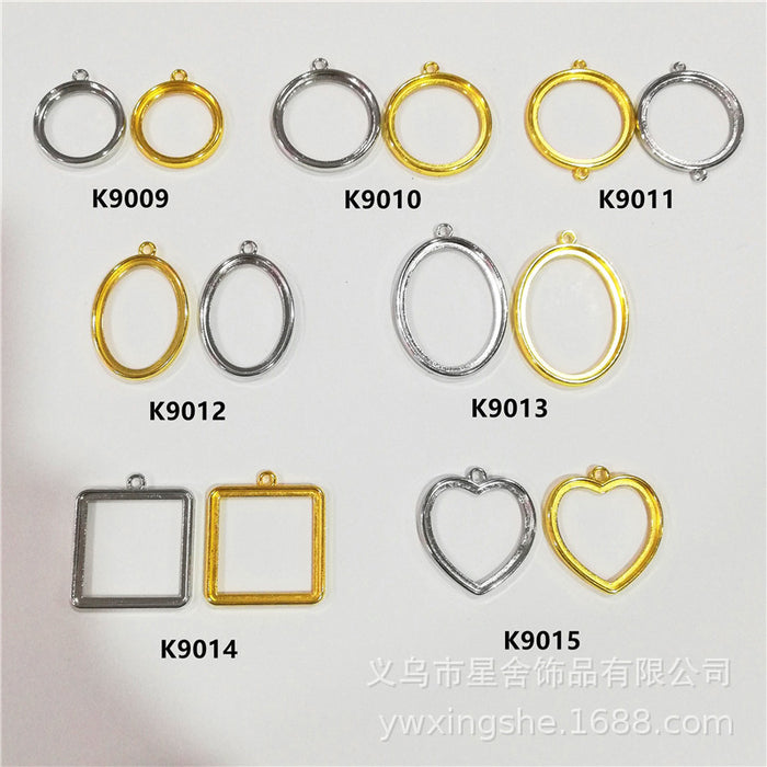 UV Resin Open Bezel Pendant Frames for DIY Jewelry