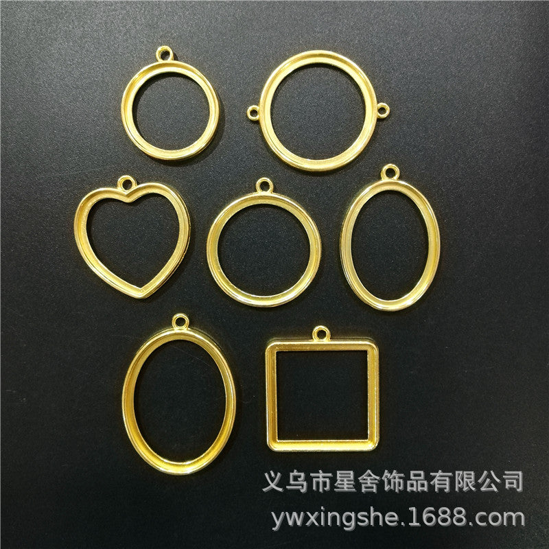 UV Resin Open Bezel Pendant Frames for DIY Jewelry